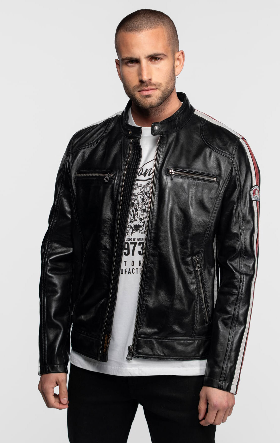 Vêtement en cuir Blousons cuir noir