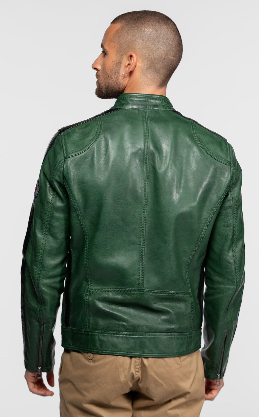 Vêtement en cuir Blousons cuir vert