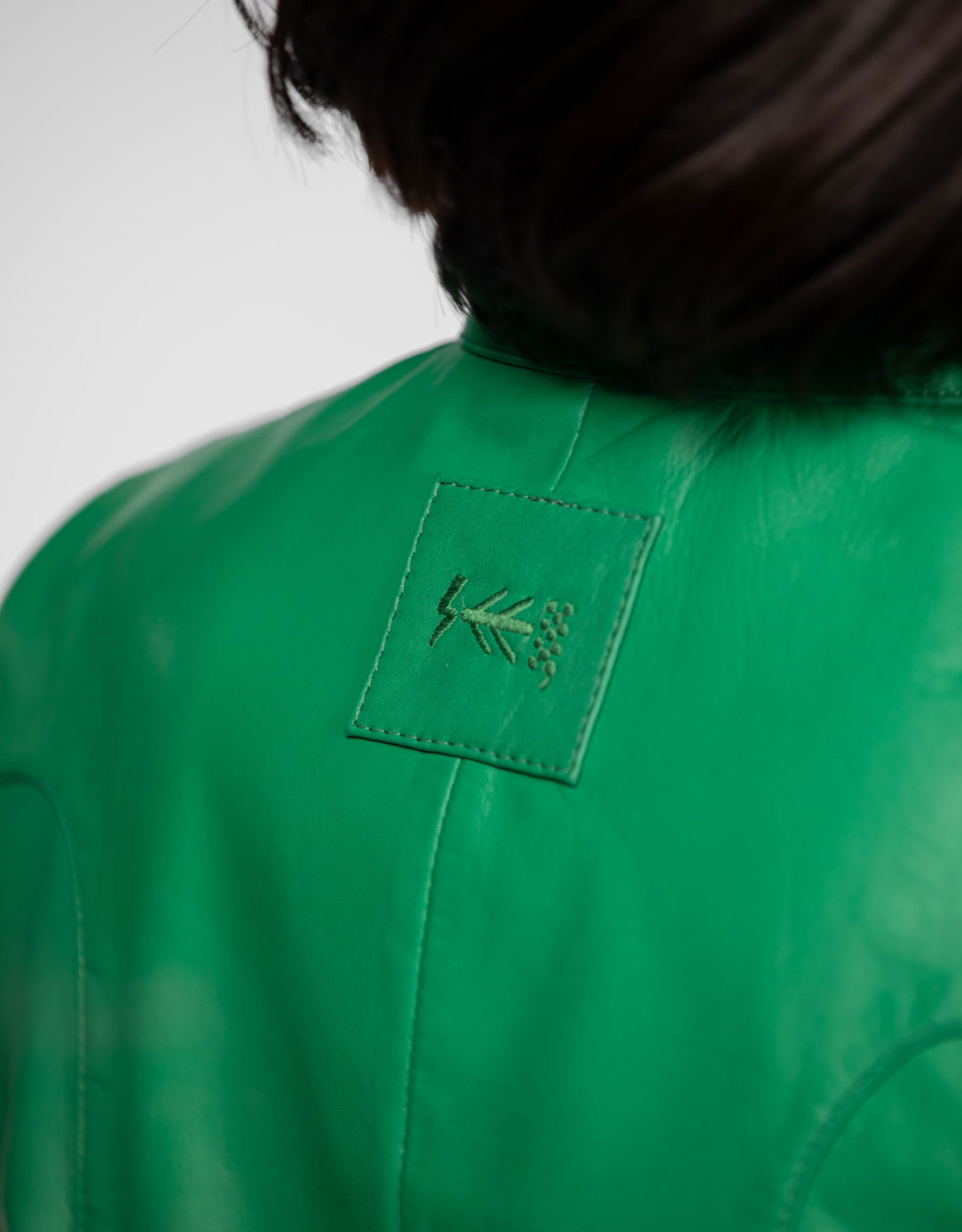 Vêtement en cuir Blousons cuir vert