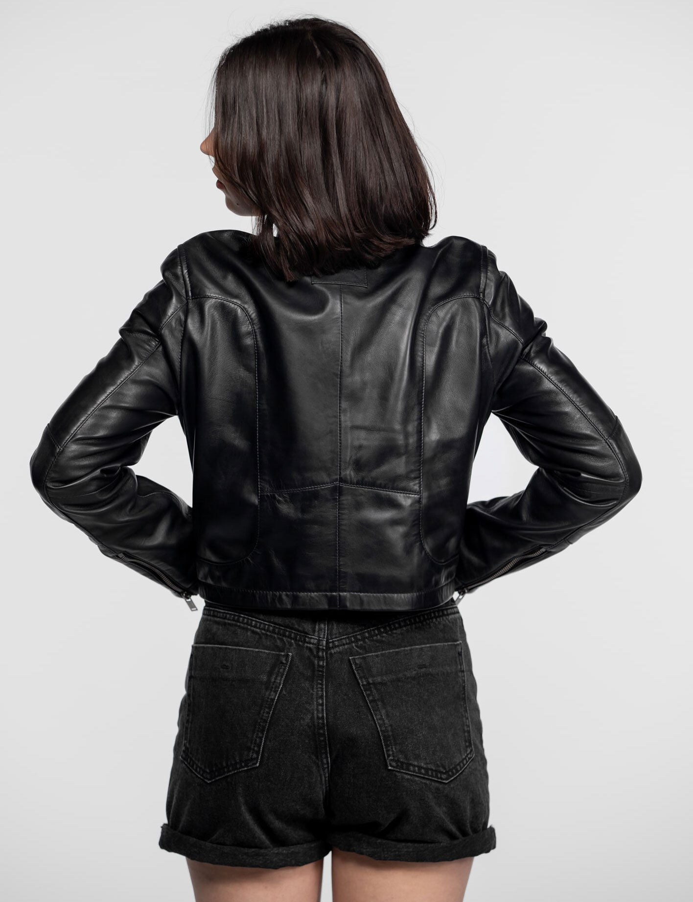 Vêtement en cuir Blousons cuir noir