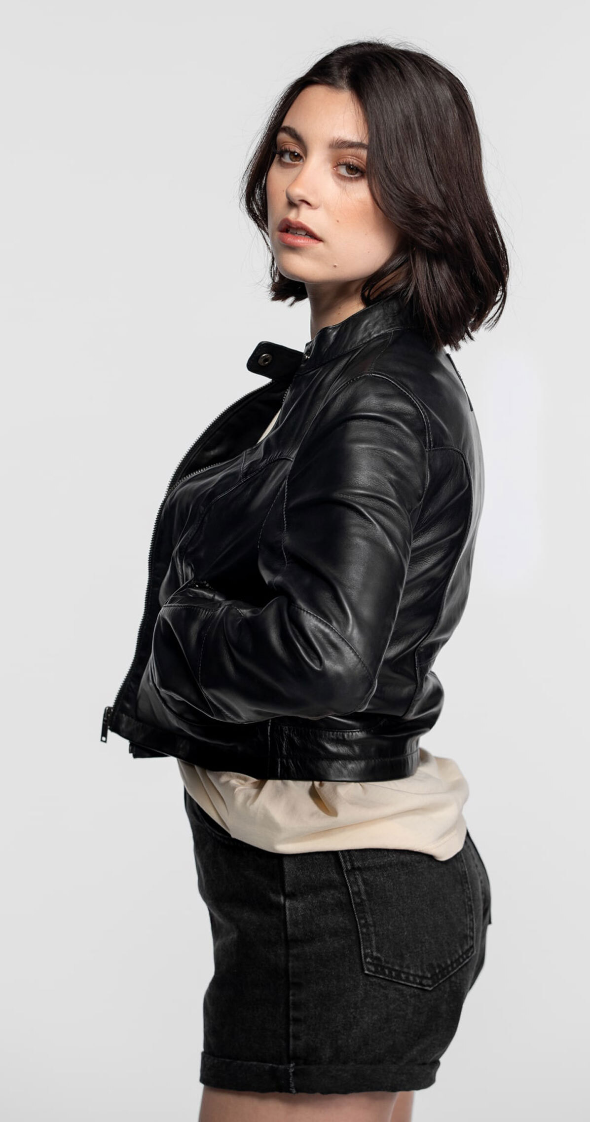 Vêtement en cuir Blousons cuir noir