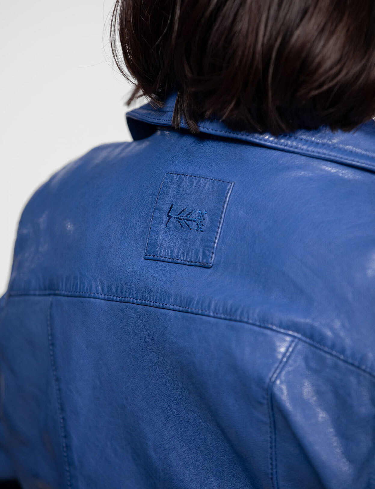 Vêtement en cuir Blousons cuir bleu