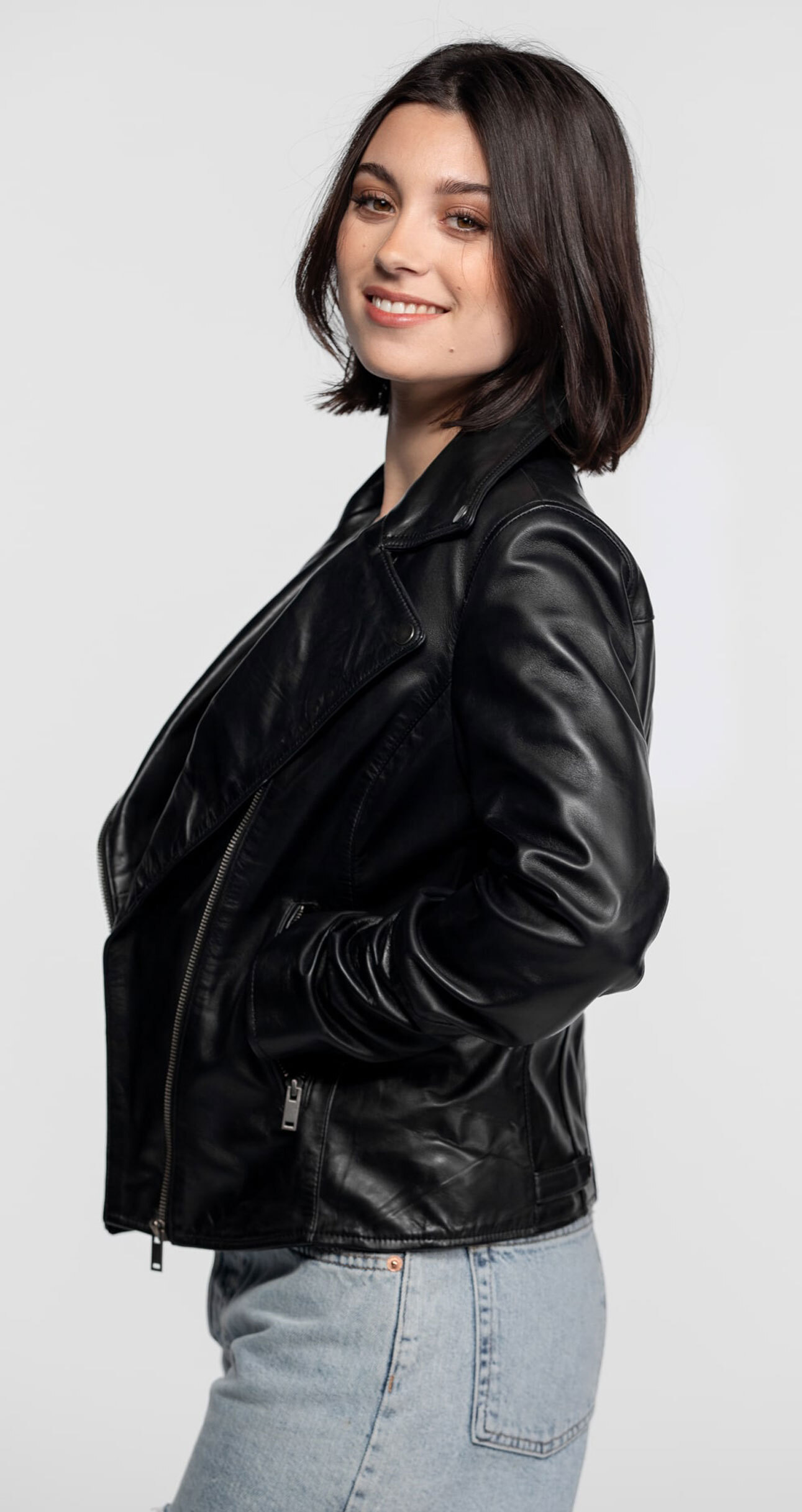 Vêtement en cuir Blousons cuir noir