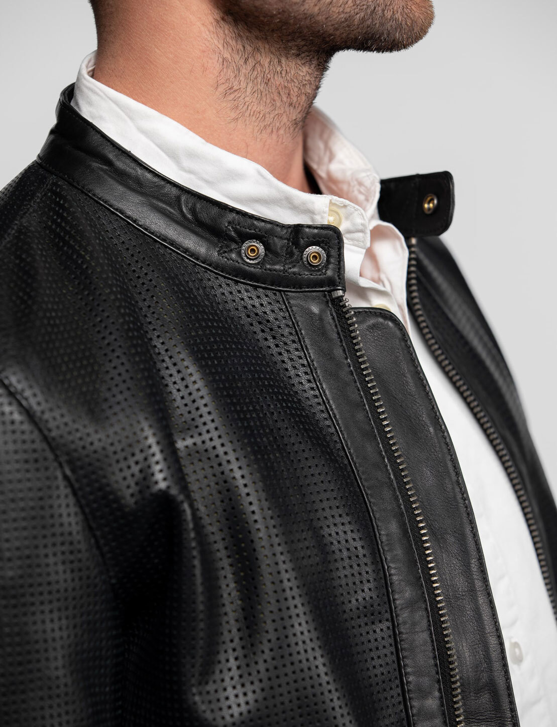 Vêtement en cuir Blousons cuir noir