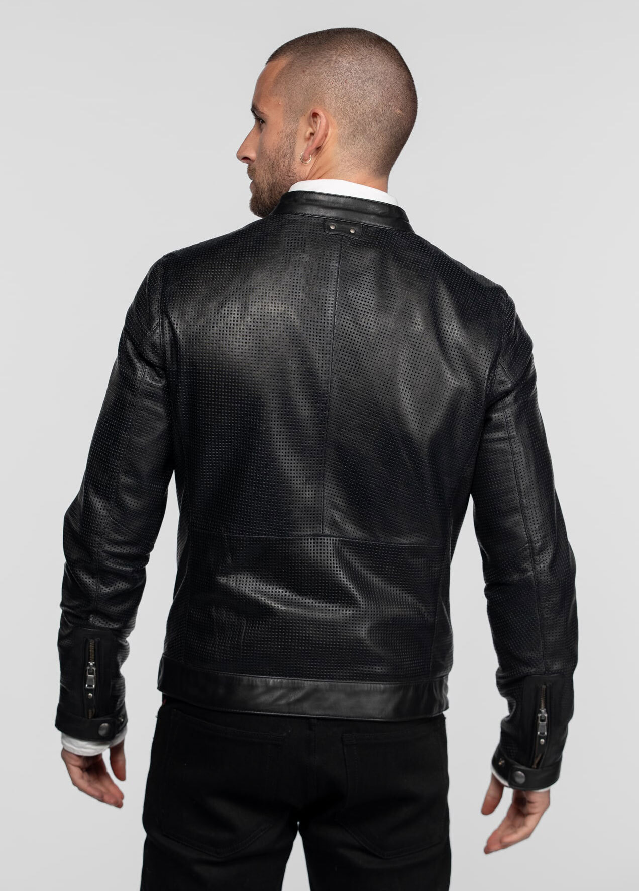 Vêtement en cuir Blousons cuir noir