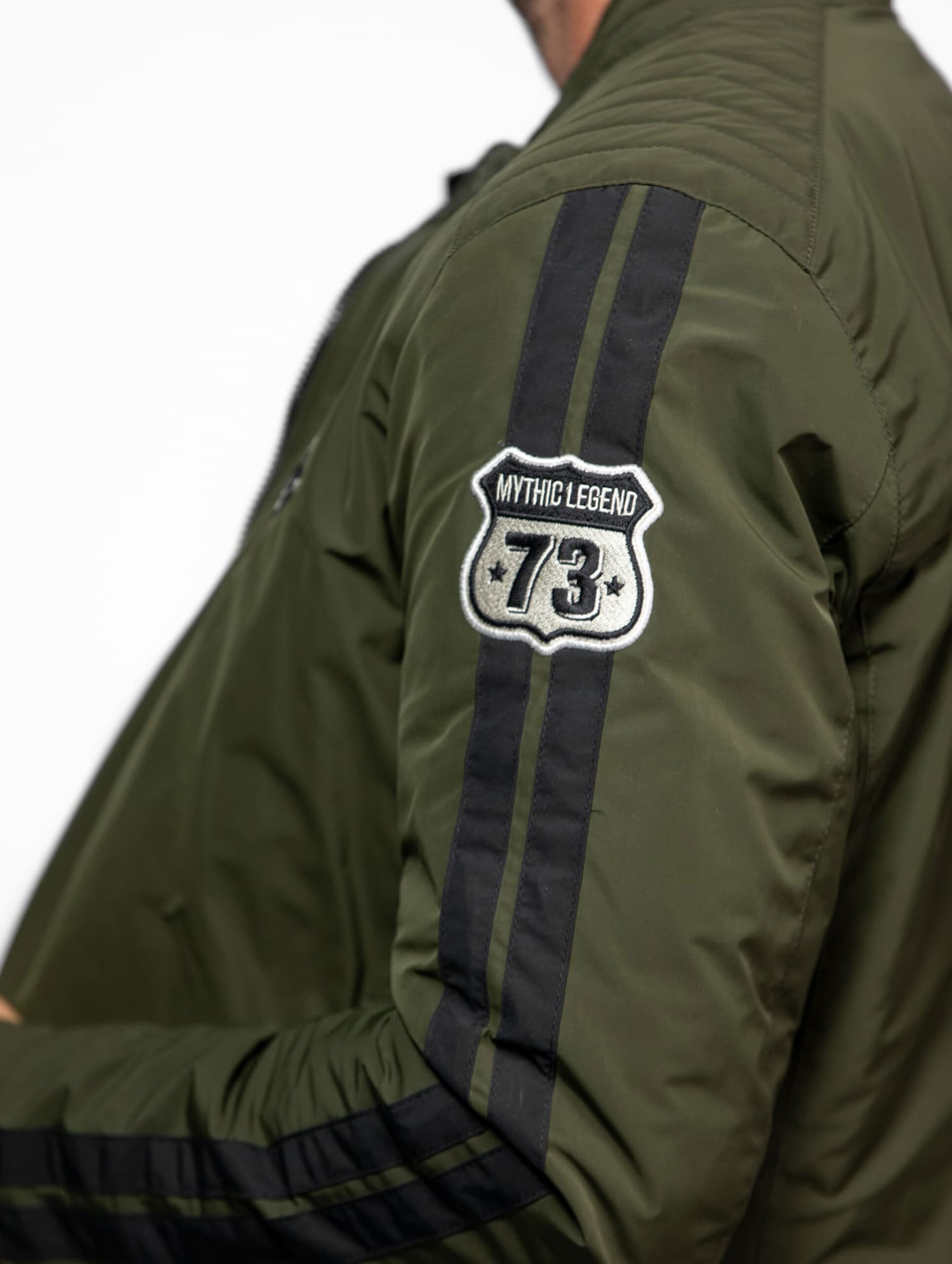 Vêtement en cuir Blousons textile kaki