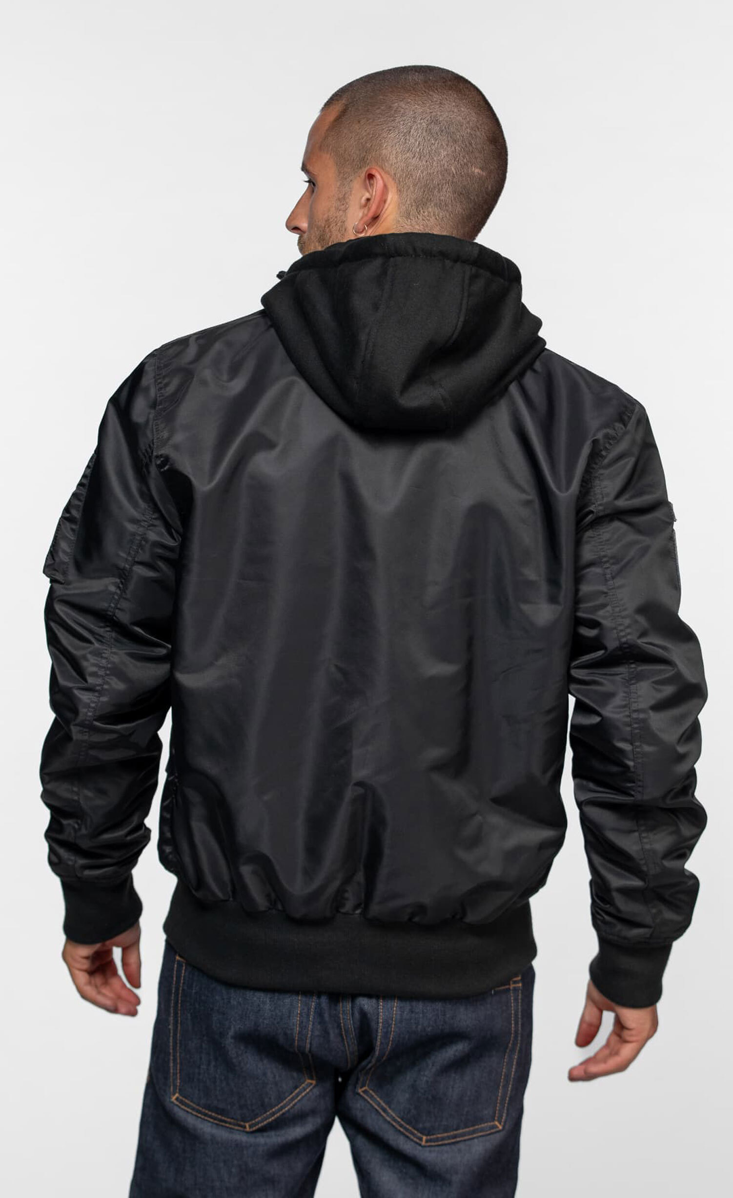 Vêtement en cuir Blousons textile noir