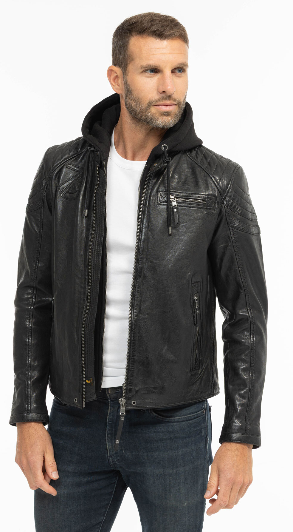 Vêtement en cuir Blousons cuir noir