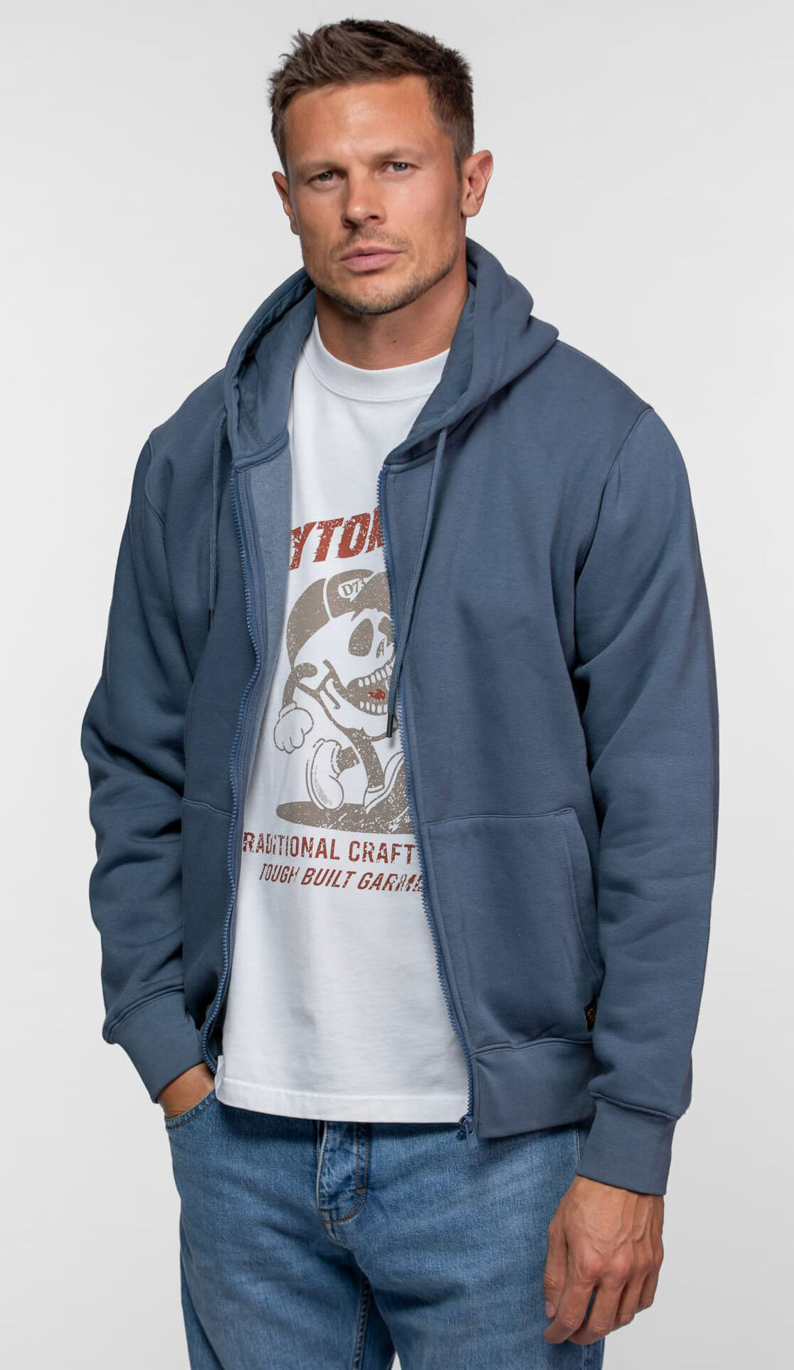 Vêtement en cuir Veste, parka & doudoune textile bleu