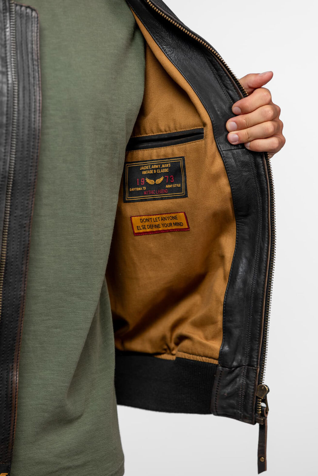 Vêtement en cuir Blousons cuir noir