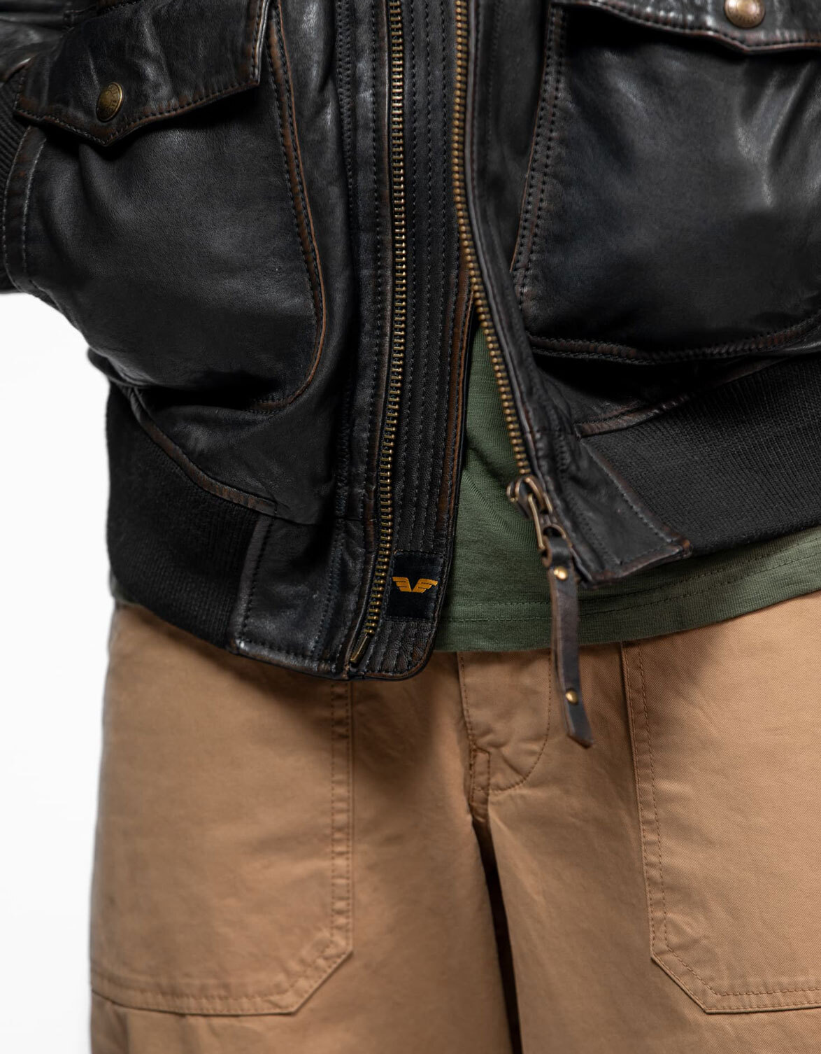 Vêtement en cuir Blousons cuir noir