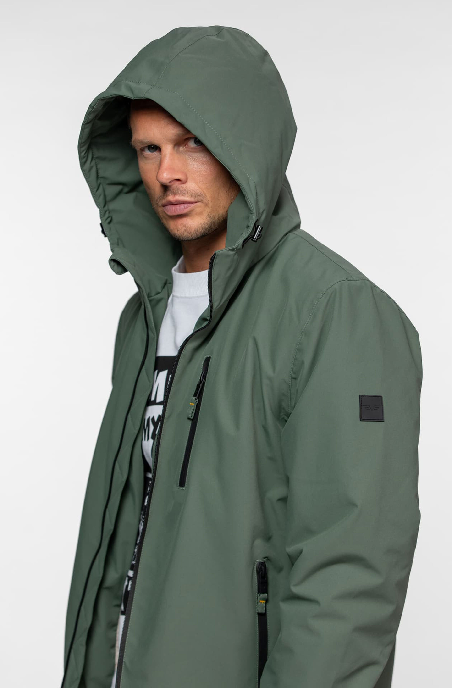 Vêtement en cuir Blousons textile kaki