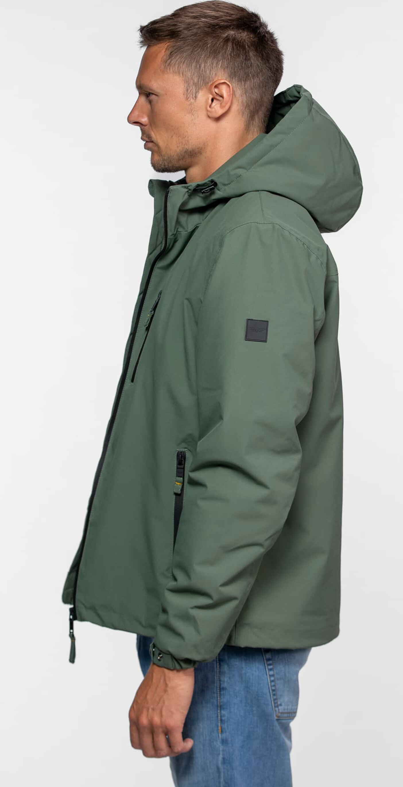 Vêtement en cuir Blousons textile kaki