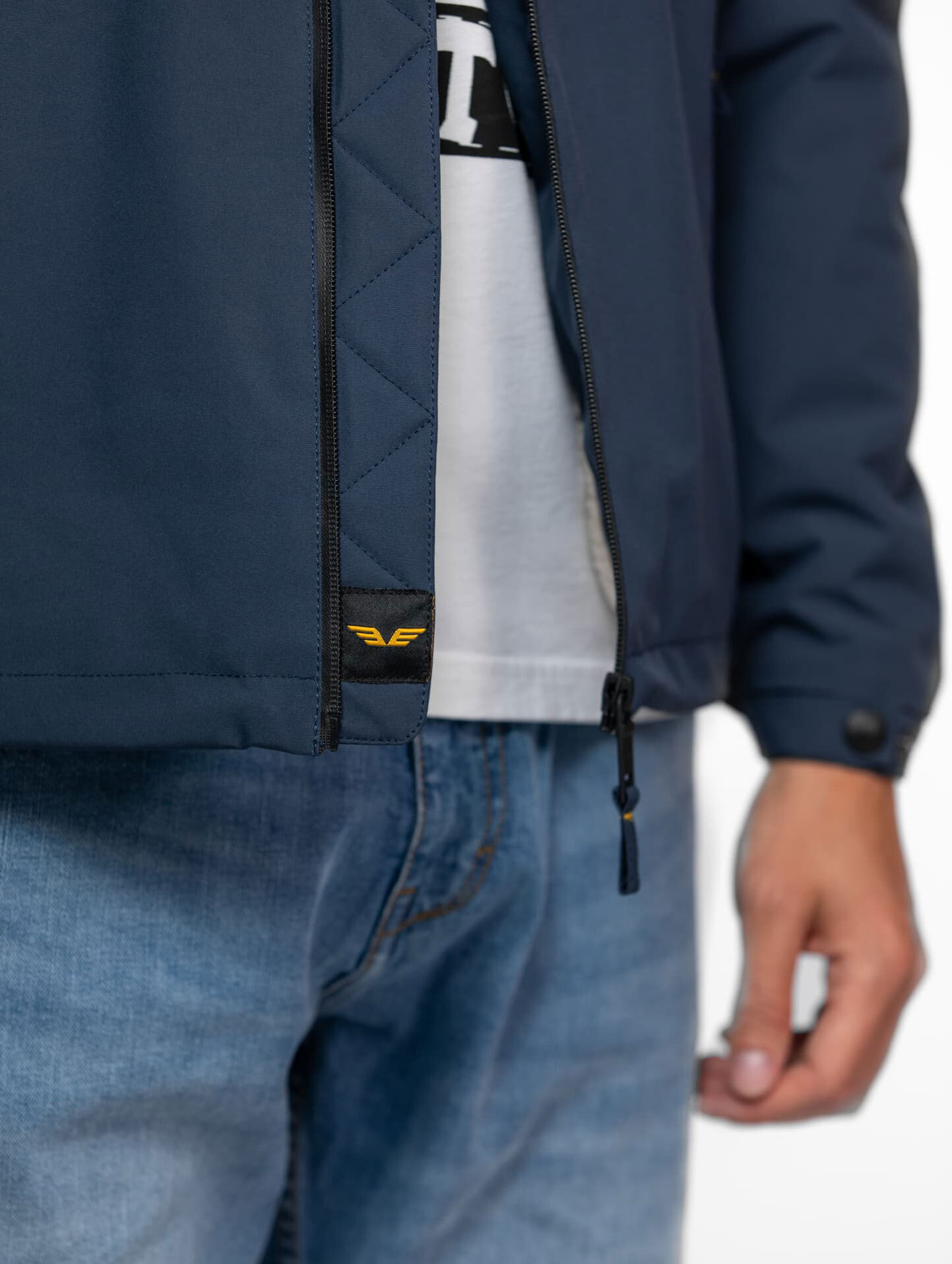 Vêtement en cuir Blousons textile bleu