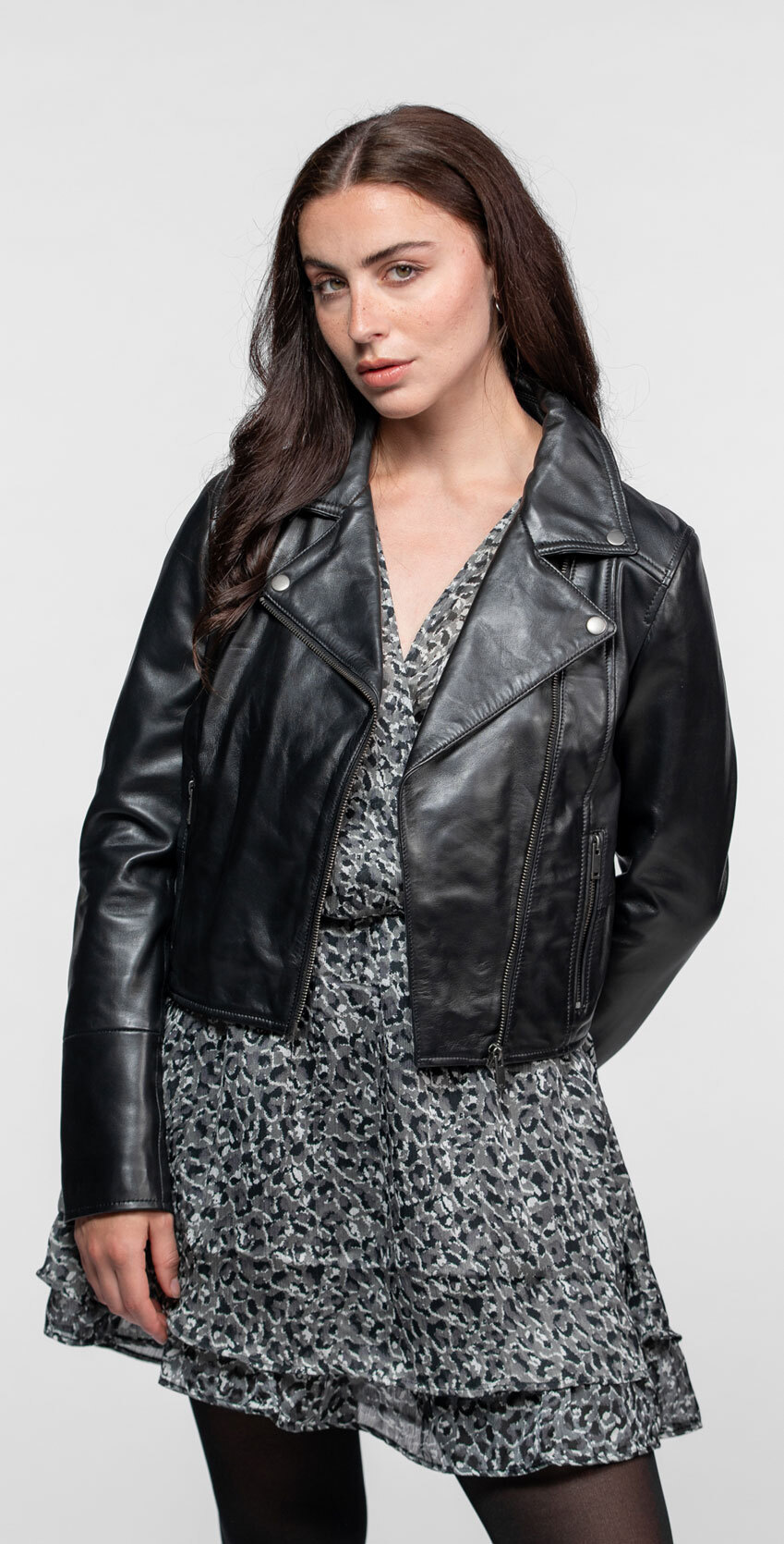 Vêtement en cuir Blousons cuir noir