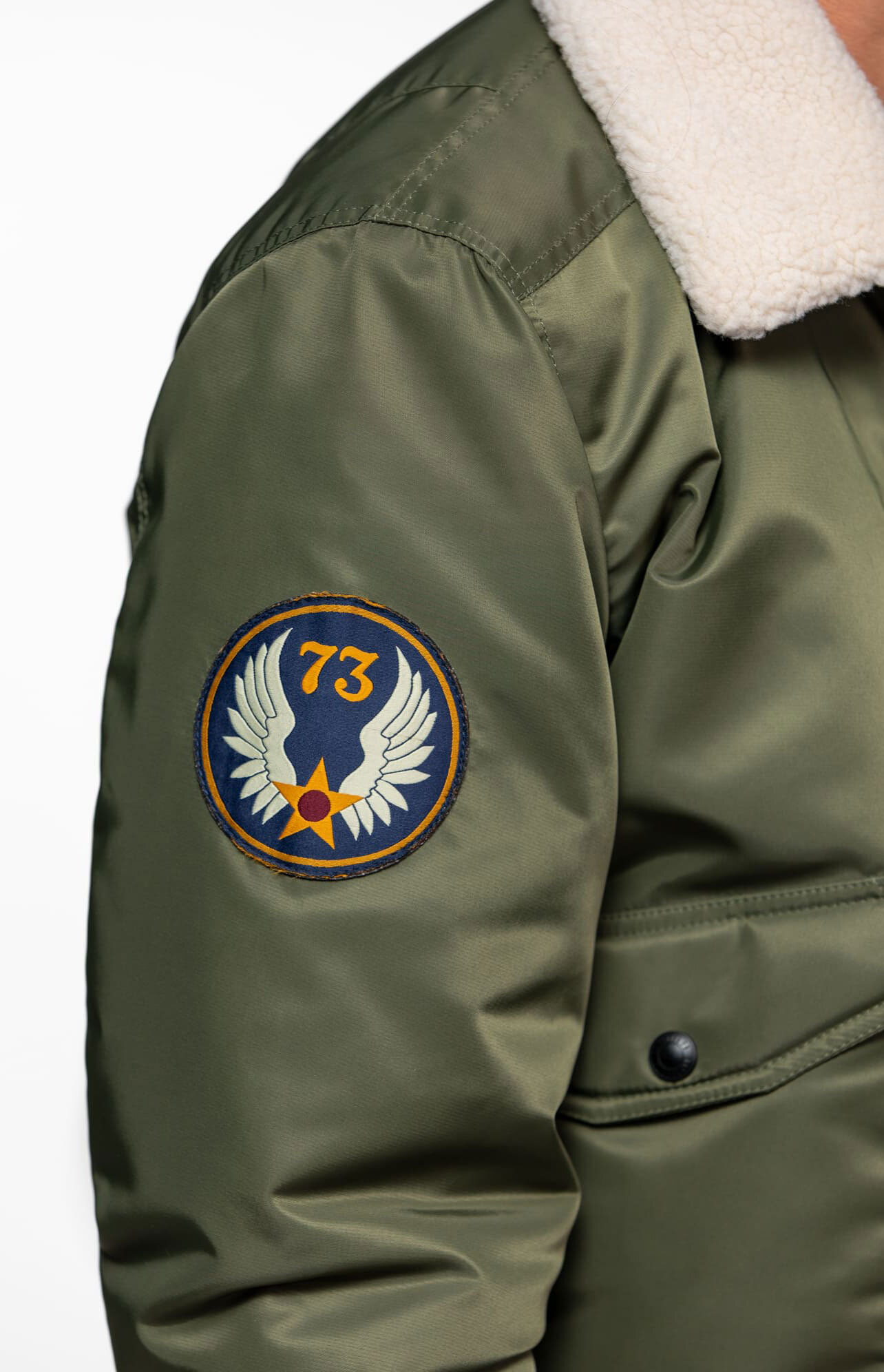 Vêtement en cuir Blousons textile kaki