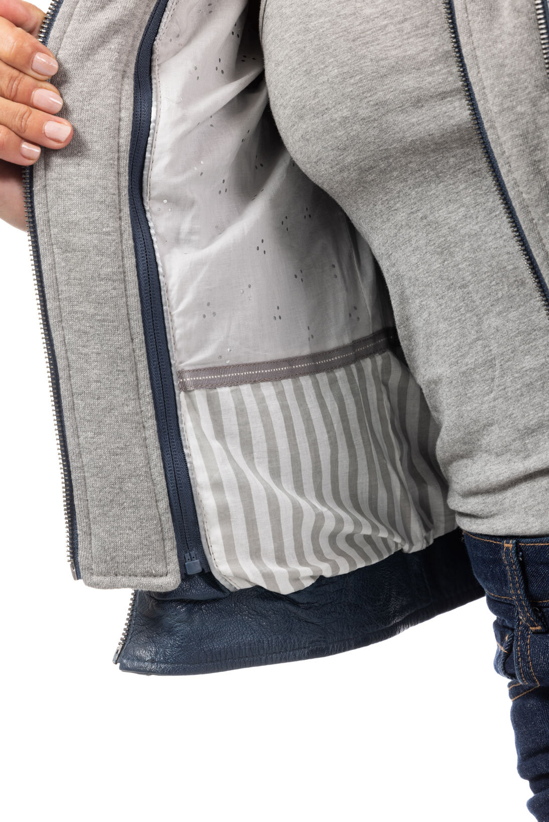 Vêtement en cuir Blousons cuir bleu