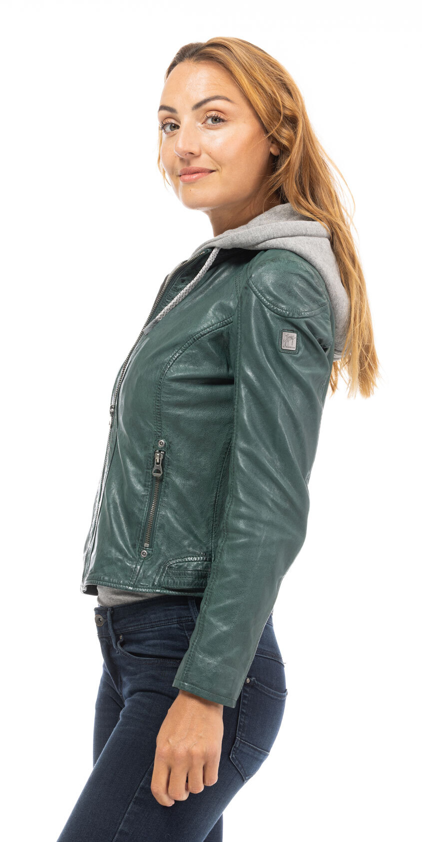 Vêtement en cuir Blousons cuir vert