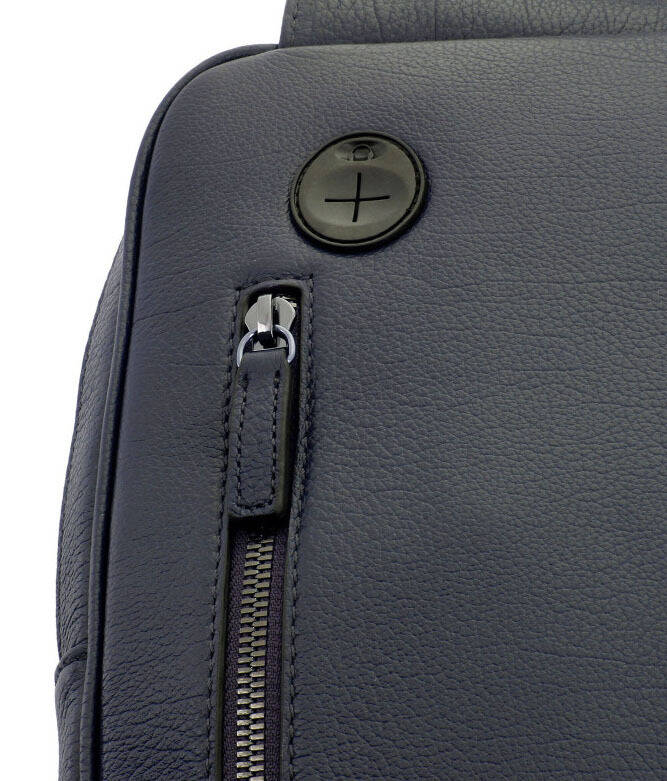 Vêtement en cuir Maroquinerie homme bleu