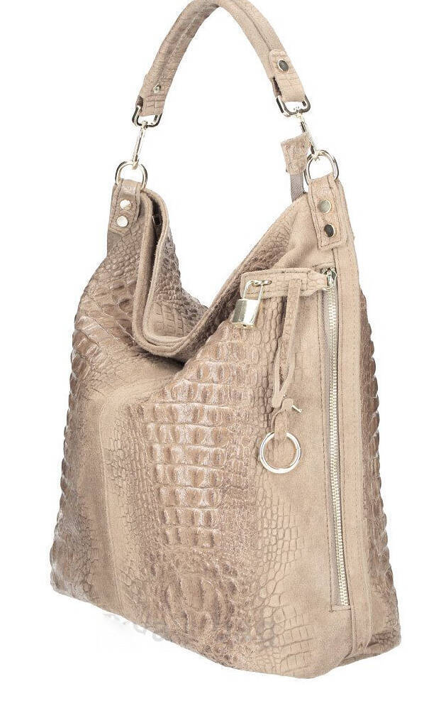 Vêtement en cuir Maroquinerie femme taupe