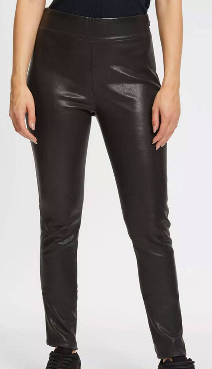 Vêtement en cuir Pantalon cuir noir