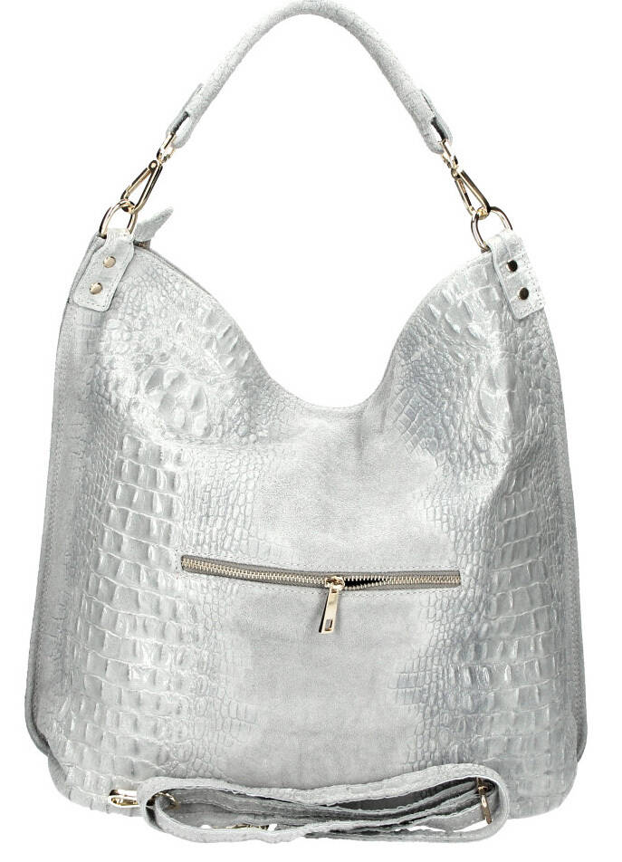 Vêtement en cuir Maroquinerie femme gris