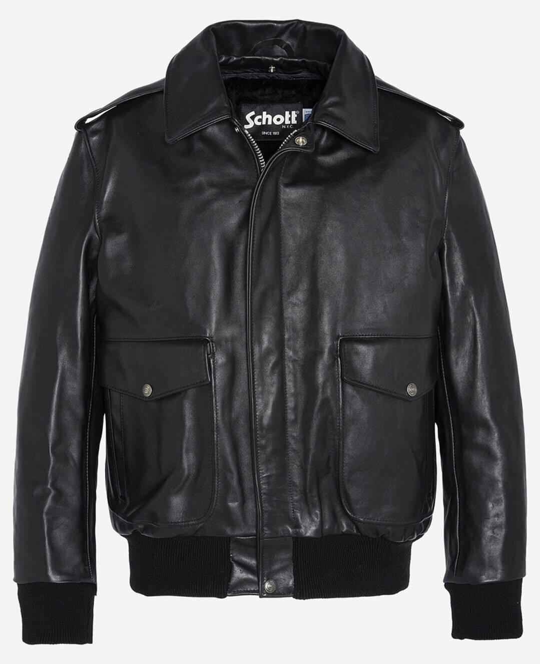 Blousons cuir en cuir vachette 184 SM noir noir