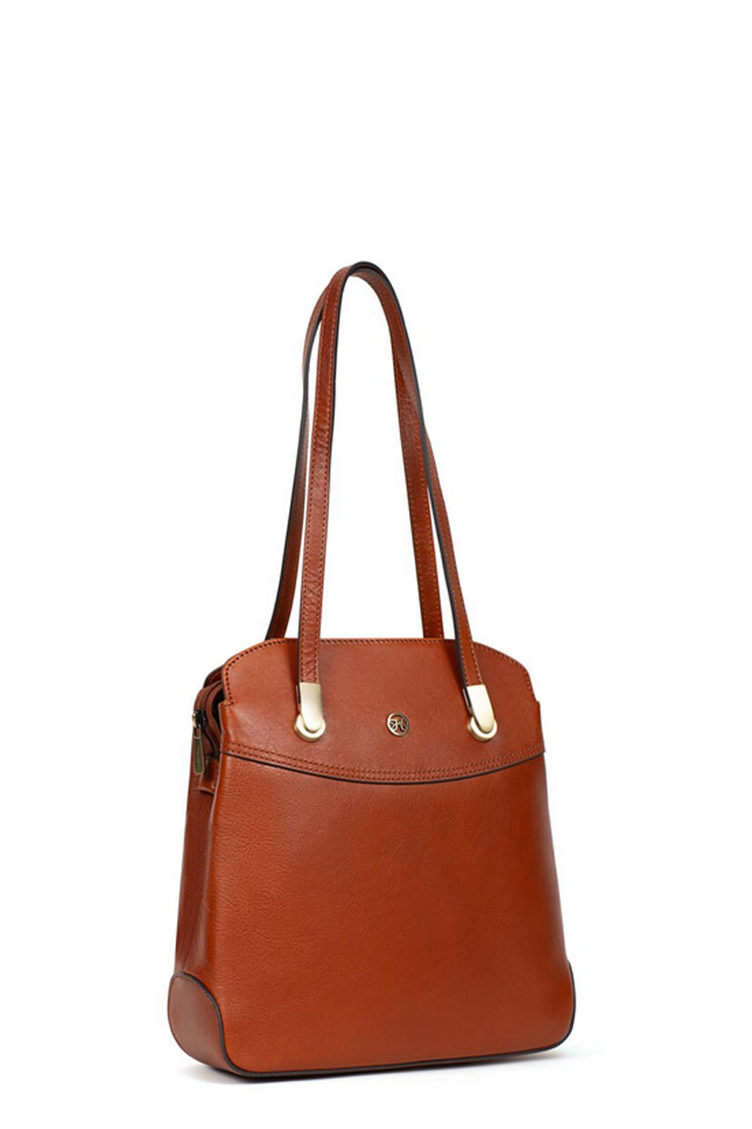 Vêtement en cuir Maroquinerie femme cognac