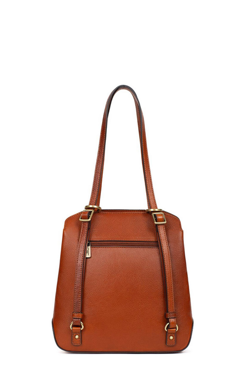 Vêtement en cuir Maroquinerie femme cognac