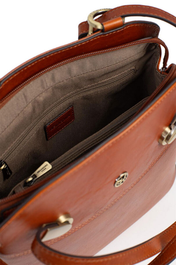 Vêtement en cuir Maroquinerie femme cognac