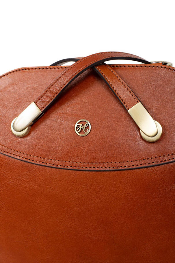 Vêtement en cuir Maroquinerie femme cognac