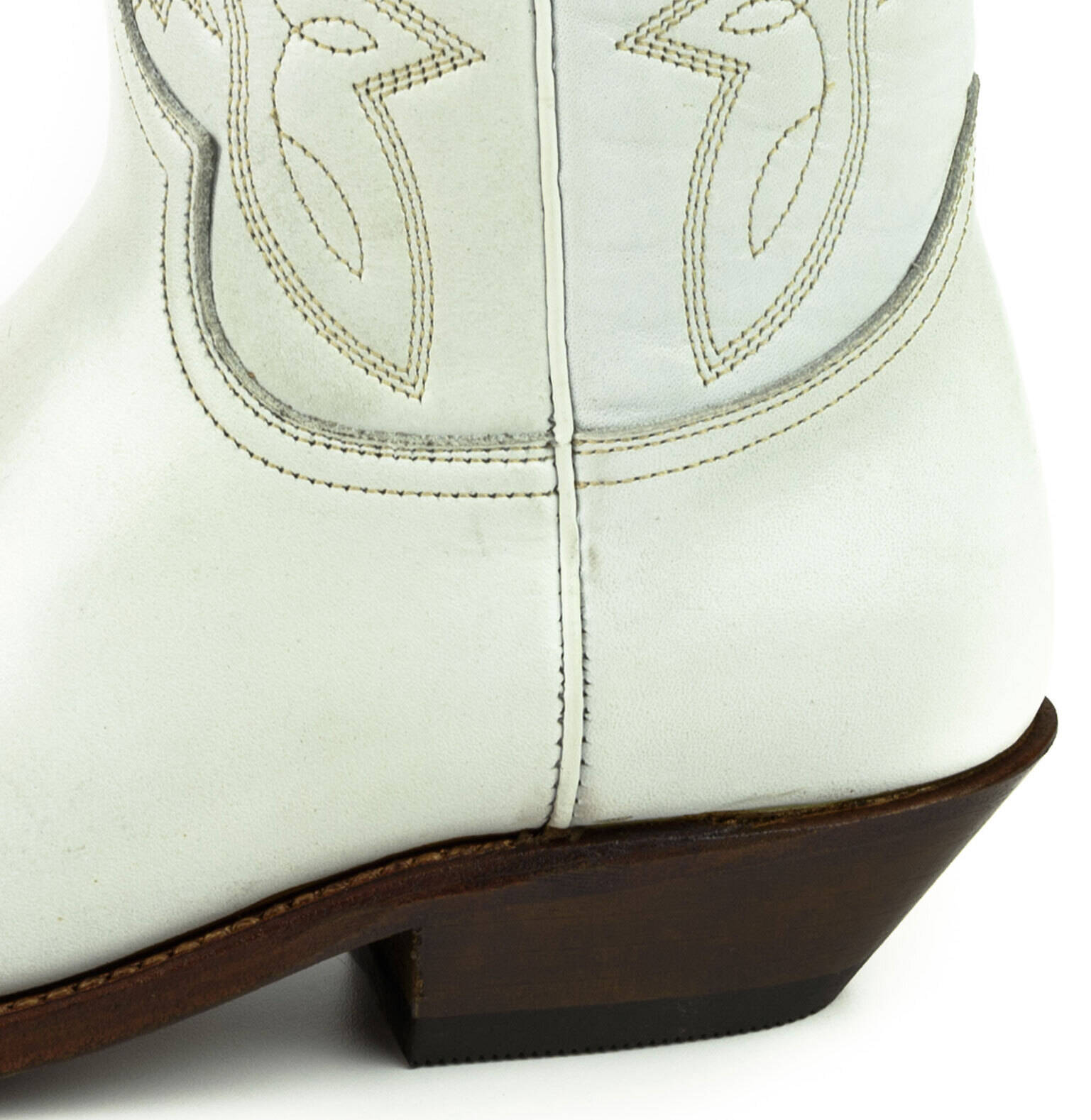 Vêtement en cuir Santiags homme blanc