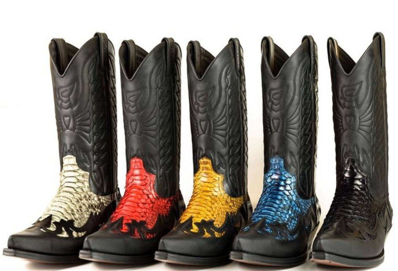 Vêtement en cuir Santiags homme camel