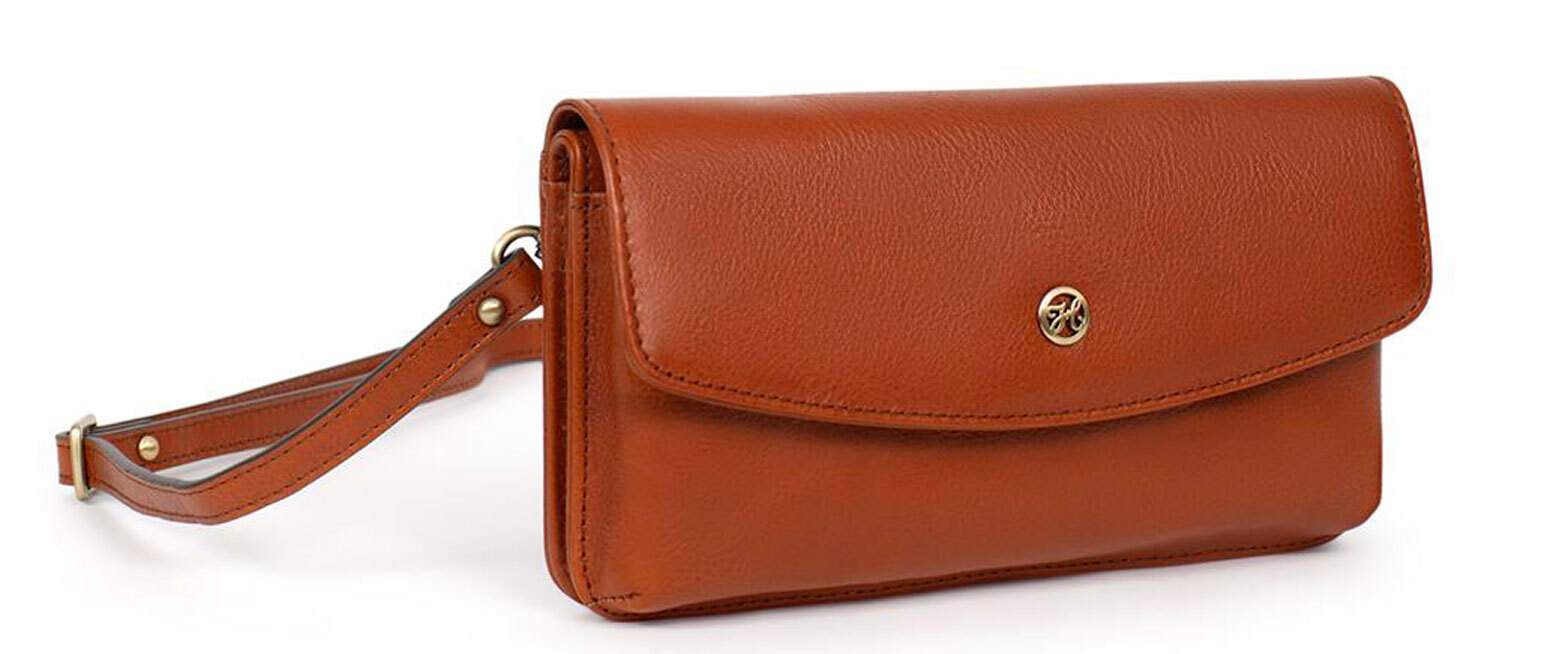 Vêtement en cuir Maroquinerie femme cognac