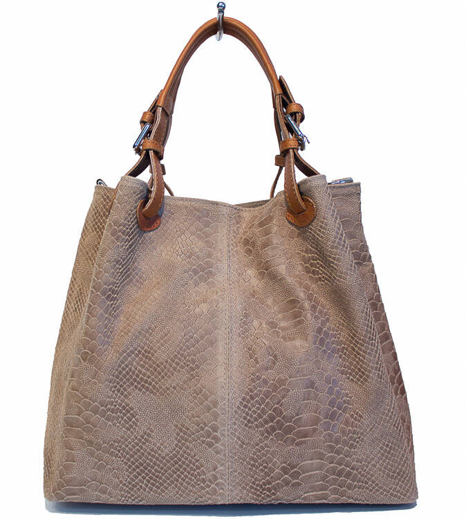 Vêtement en cuir Maroquinerie femme taupe