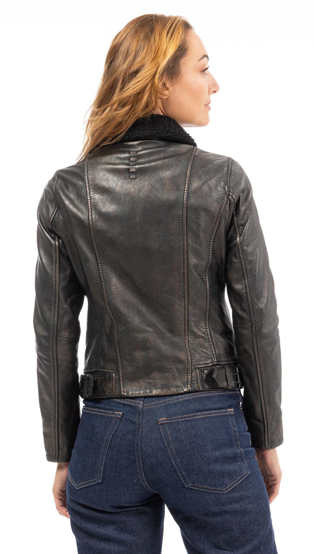 Vêtement en cuir Vestes cuir noir