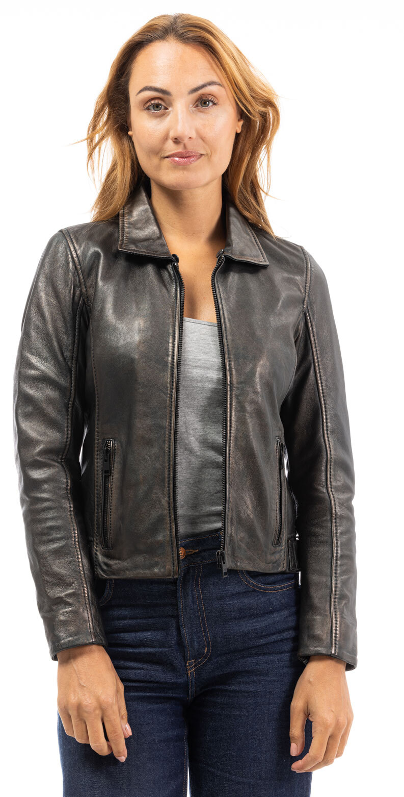 Vêtement en cuir Vestes cuir noir