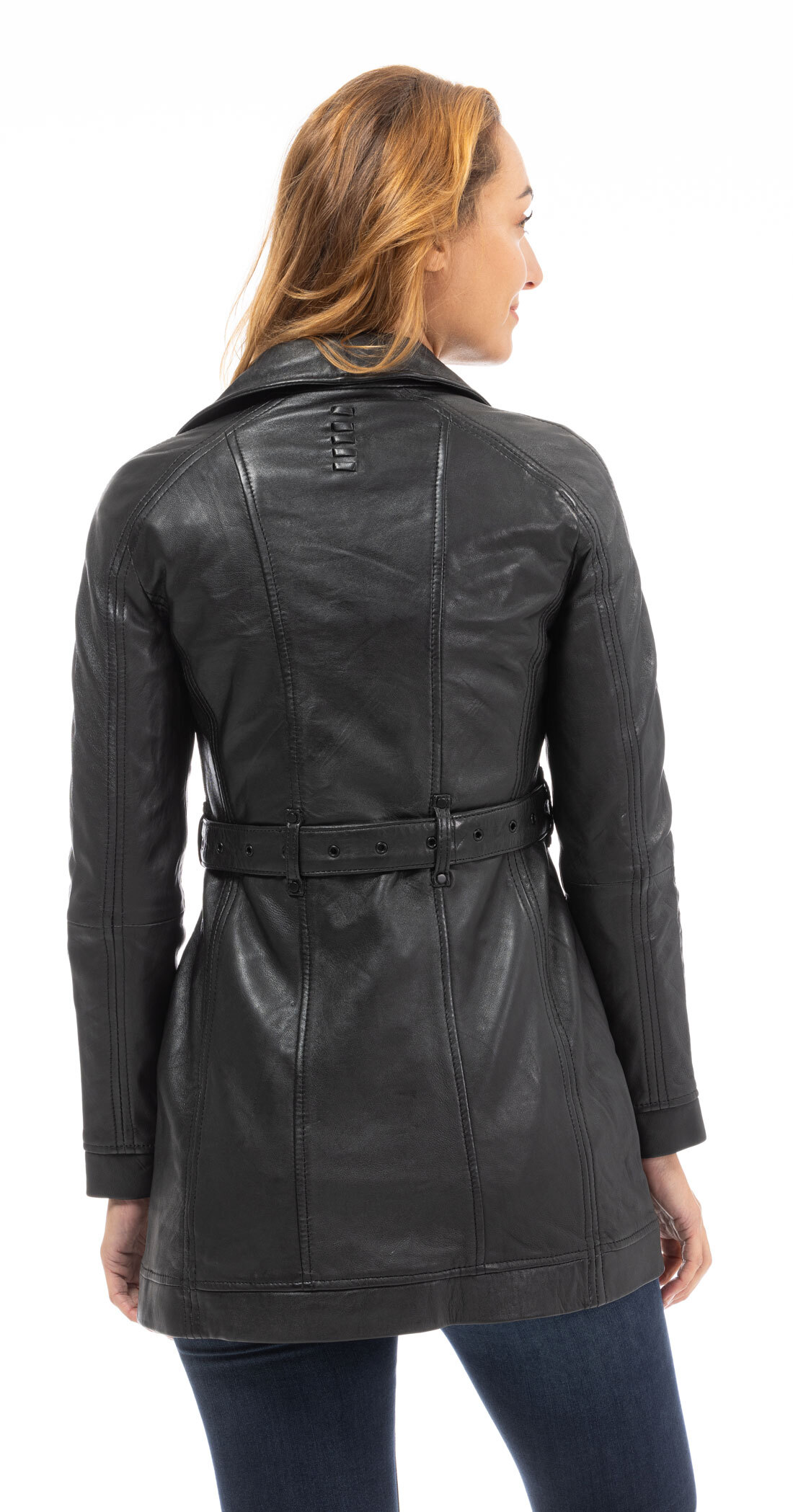 Vêtement en cuir Les bonnes affaires Femme noir