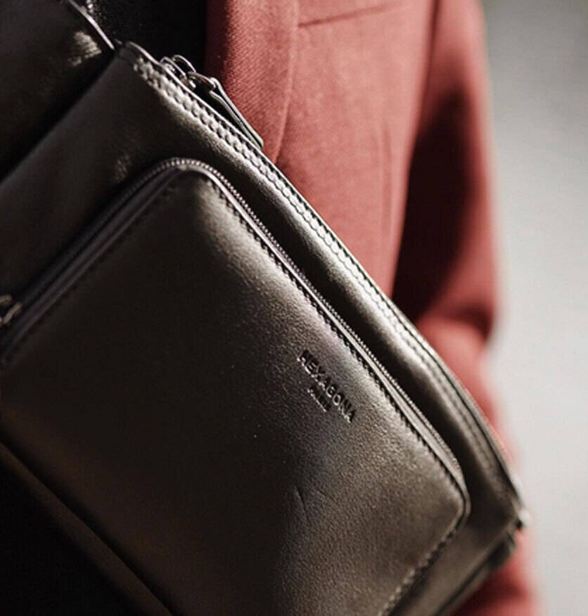 Vêtement en cuir Maroquinerie homme noir