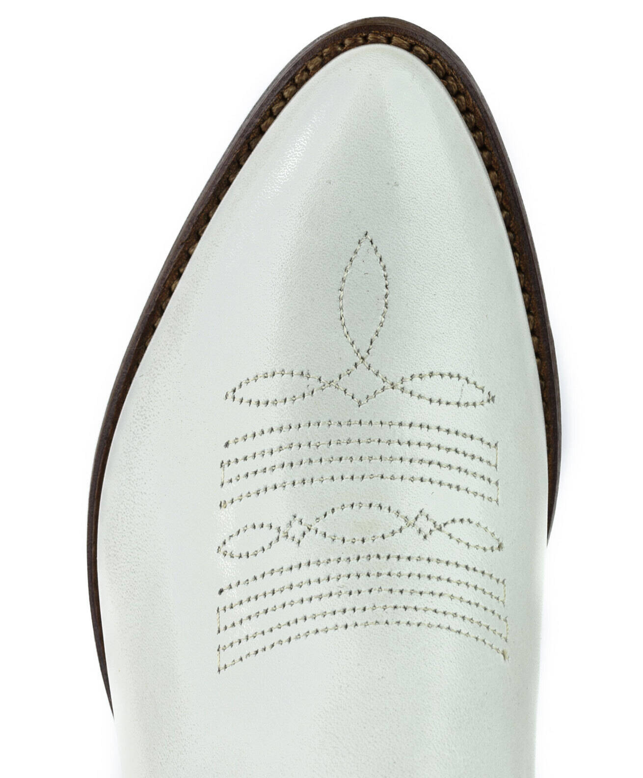 Vêtement en cuir Santiags femme blanc