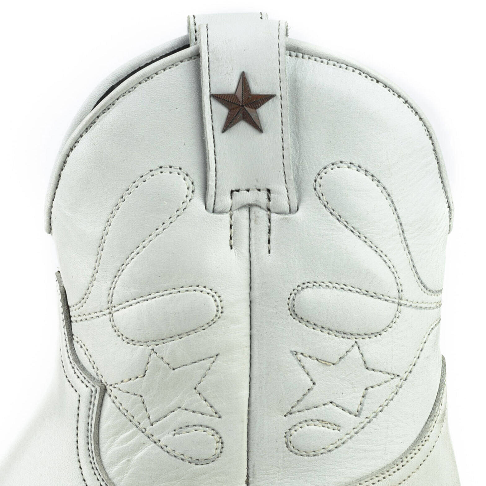 Vêtement en cuir Santiags femme blanc