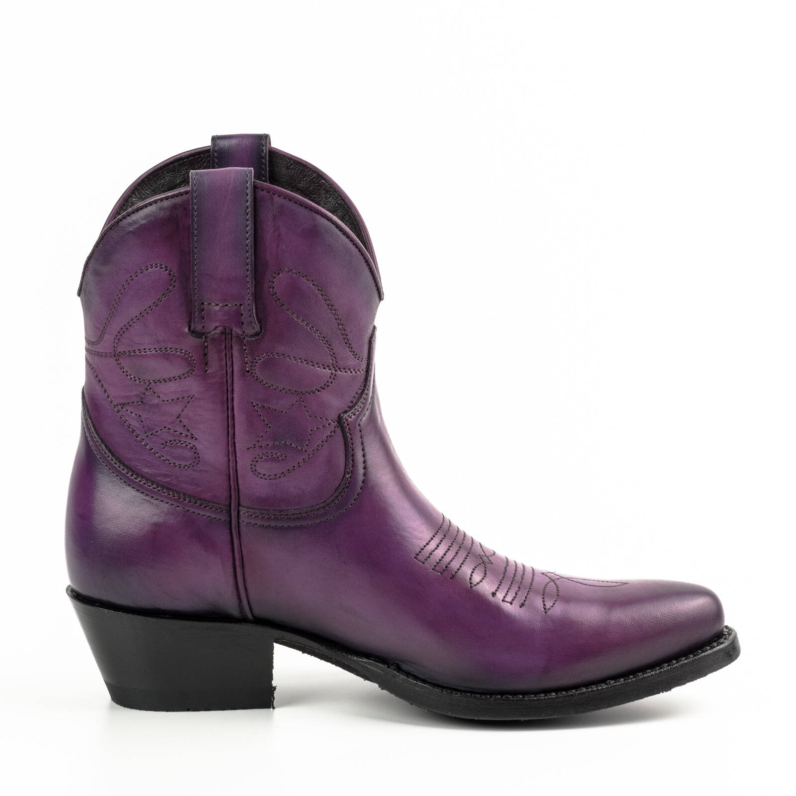 Vêtement en cuir Santiags femme violet