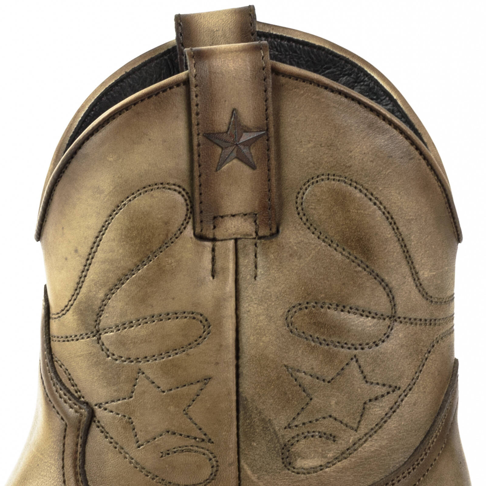 Vêtement en cuir Santiags femme taupe