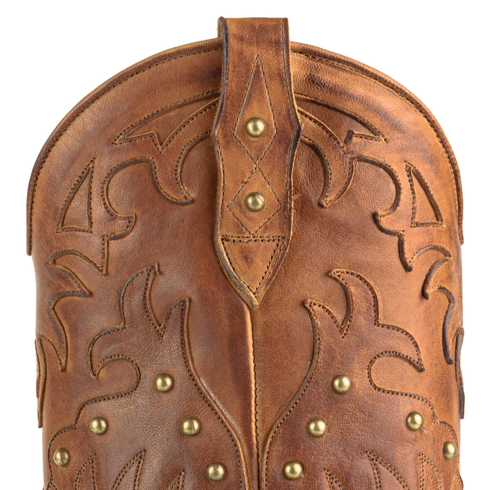 Vêtement en cuir Santiags femme camel