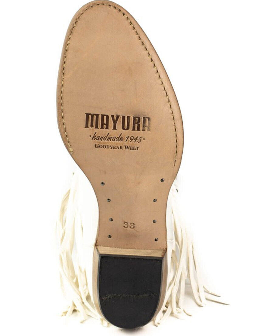 Vêtement en cuir Santiags femme blanc