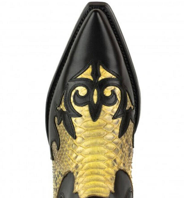 Vêtement en cuir Santiags homme noir, camel