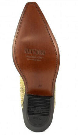 Vêtement en cuir Santiags homme noir, camel