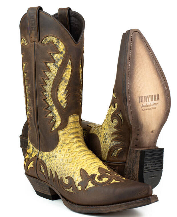 Vêtement en cuir Santiags & chaussures camel