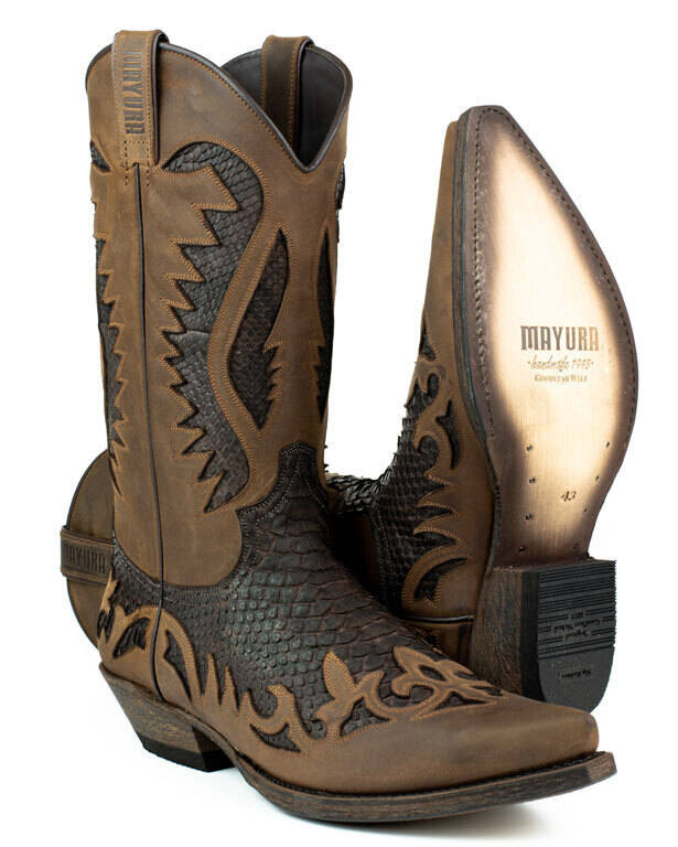 Vêtement en cuir Santiags & chaussures marron