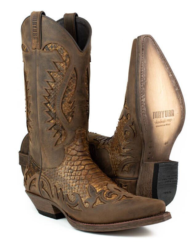 Vêtement en cuir Santiags & chaussures marron